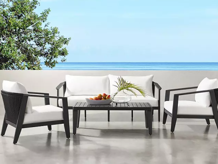 Member s Mark Madrid 4-Piece Deep Seating Patio Set with Sunbrella Fabric Online