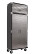 Seville Classics UltraHD 2-Piece Rolling Steel Garage Storage Cabinet With Stacker Set, 36  W x 18  D x 90.5  H Online Sale