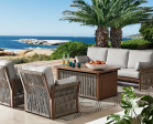 Member s Mark Monterrey Collection 4-piece Deep Seating Set with Fire Pit Table Online Hot Sale