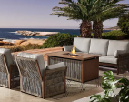 Member s Mark Monterrey Collection 4-piece Deep Seating Set with Fire Pit Table Online Hot Sale