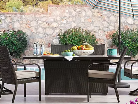 Member s Mark Heritage 7-Piece Fire Pit Patio Dining Set Online now