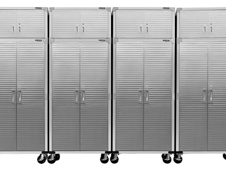 Seville Classics UltraHD 8-Piece Rolling Steel Garage Storage Cabinet With Stacker Set, 12 Feet Wide Hot on Sale