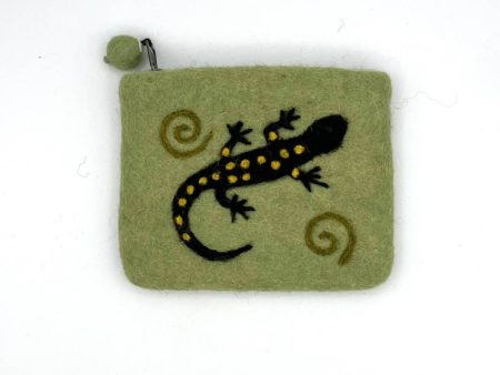 Spotted Salamander Felt Coin Purse Supply