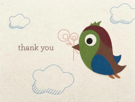 Thank You Birdie  Greeting Card For Sale