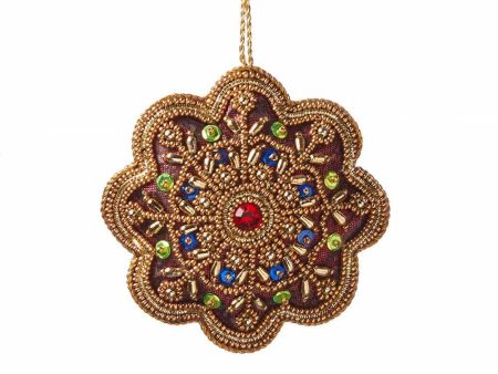 Zari Flower Ornament Online now