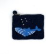 Blue Whale Felt Coin Purse Online Hot Sale