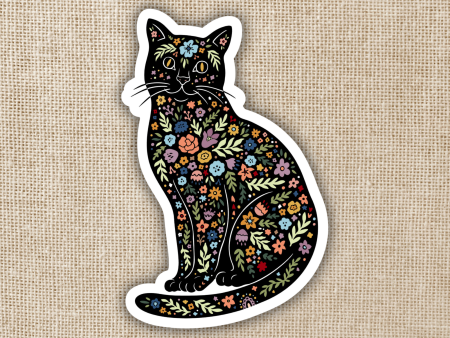 Magic Boho Cat Sticker on Sale