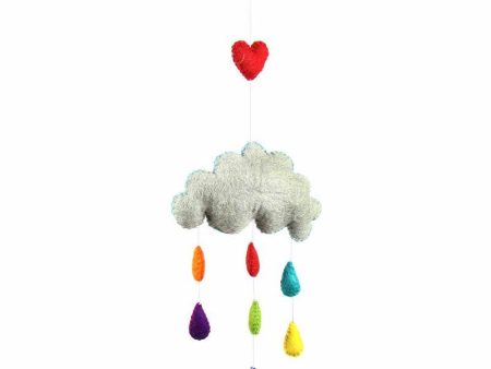 Colorful Raindrops Baby Nursery Felt Mobile Online Sale