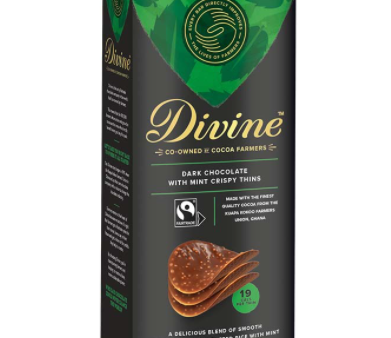 Dark Chocolate & Mint Crispy Thins Online Hot Sale