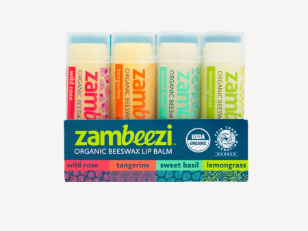 Zambeezi Organic Lip Balm Core 4-pack Online