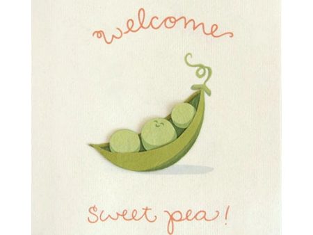 Welcome Sweet Pea Greeting Card Supply