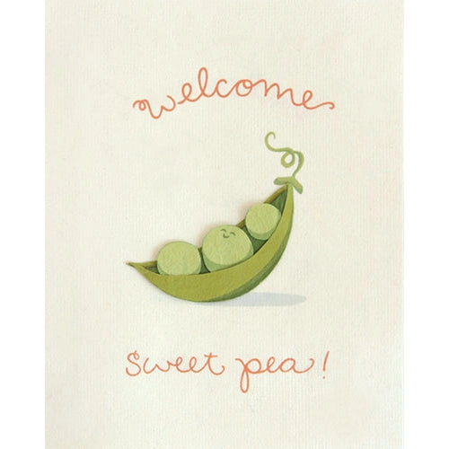 Welcome Sweet Pea Greeting Card Supply