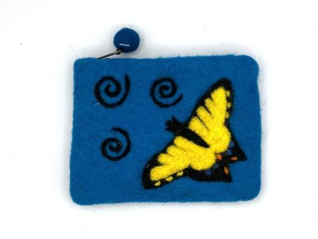 Tiger Swallowtail Felt Coin Purse Discount