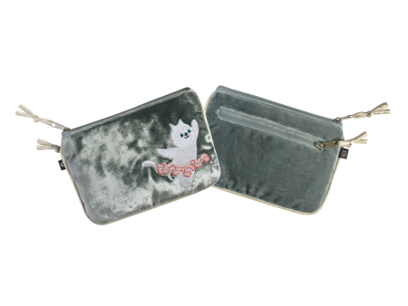 Silk Velvet Cat Purse Online Sale